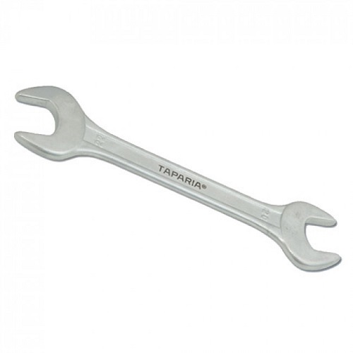 Taparia Double Ended Spanner Ribbed Chrome Plated, DER 50x55 mm